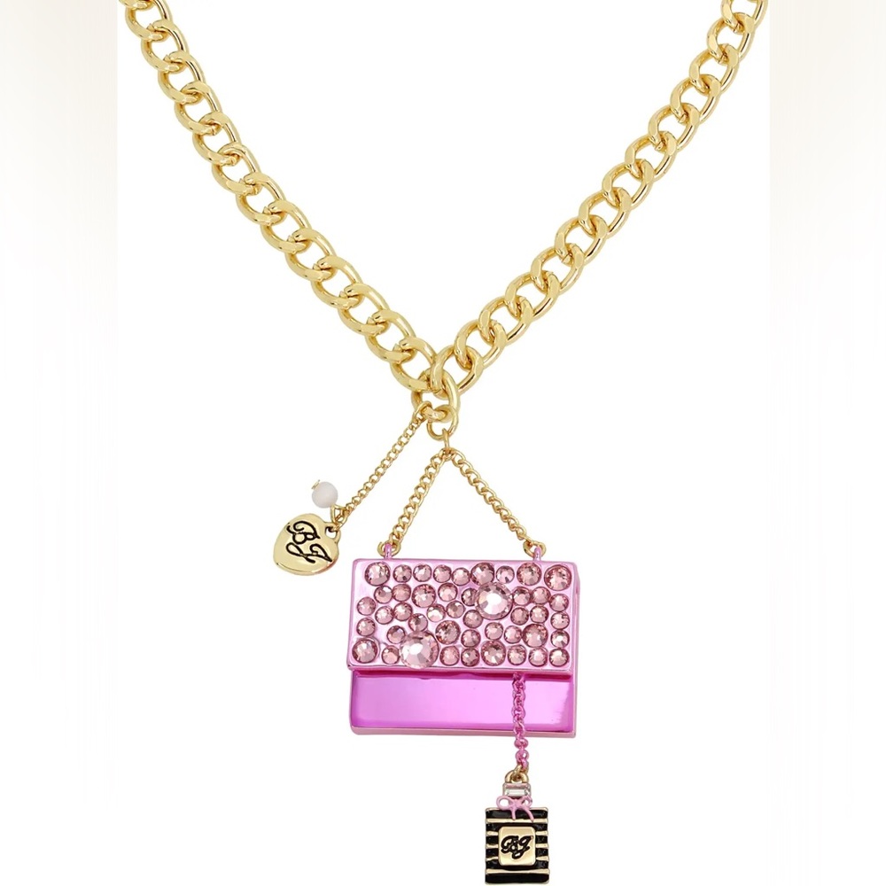 Betsey Johnson Going All Out Purse Pendant Necklace